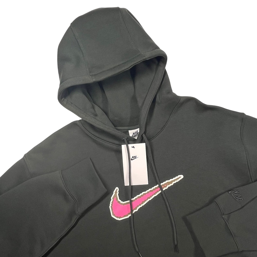 Nike Sportswear Pullover Hoodie Men's XL Sequoia Pink Center Swoosh Athleisure